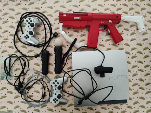 Ps3 slim 320gb silber set - 320gb, 2
